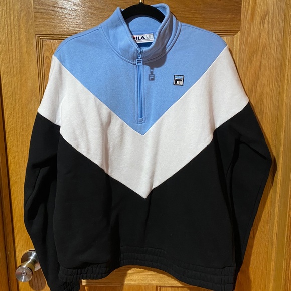 Fila Sweaters - - Fila Blue half zip sweater